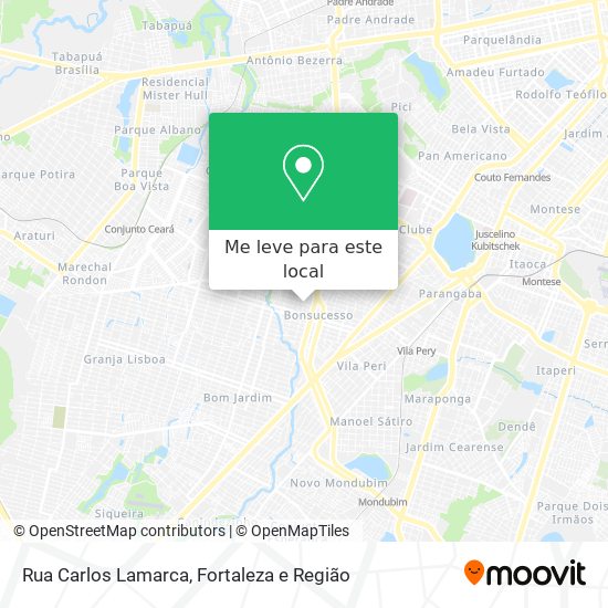 Rua Carlos Lamarca mapa