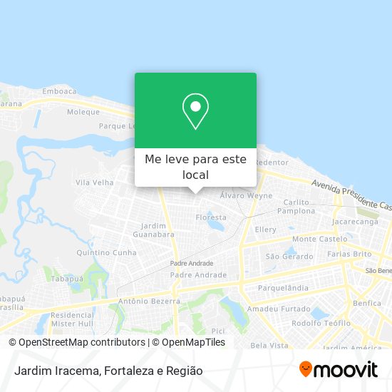 Jardim Iracema mapa