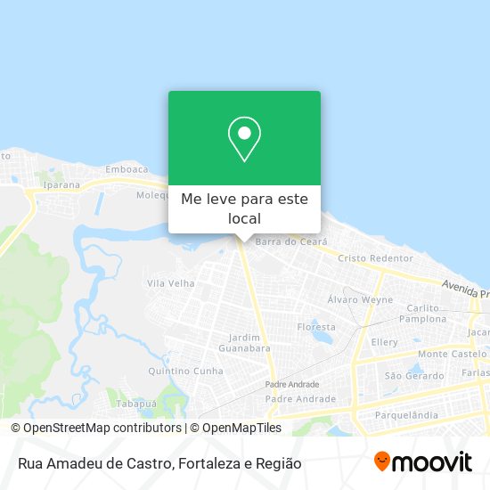 Rua Amadeu de Castro mapa