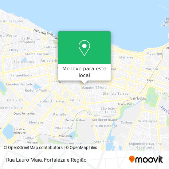 Rua Lauro Maia mapa