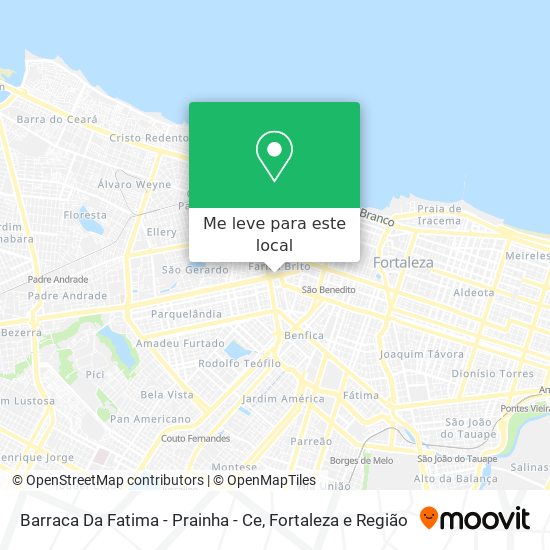 Barraca Da Fatima - Prainha - Ce mapa