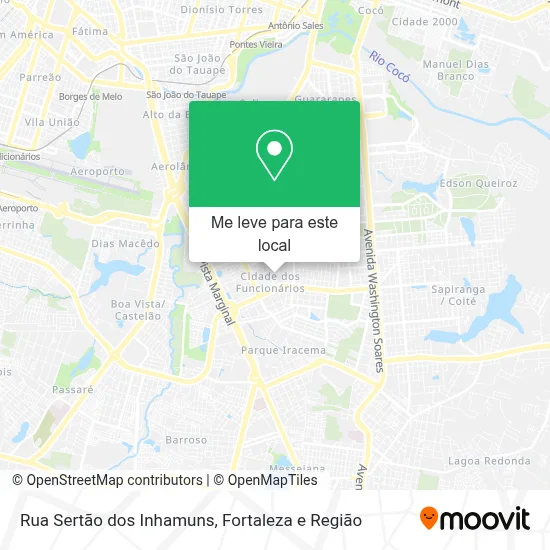 Rua Sertão dos Inhamuns mapa