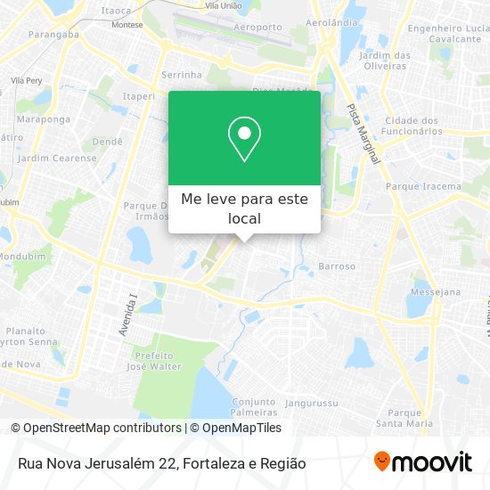 Rua Nova Jerusalém 22 mapa