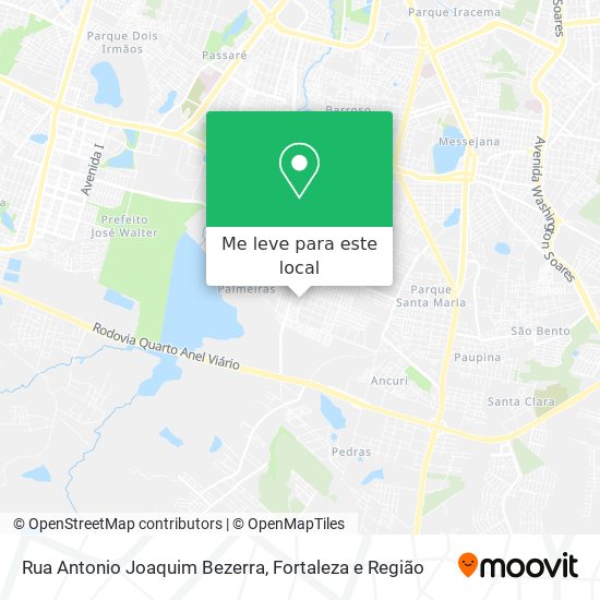 Rua Antonio Joaquim Bezerra mapa