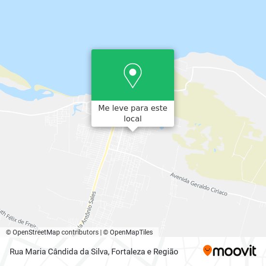 Rua Maria Cândida da Silva mapa