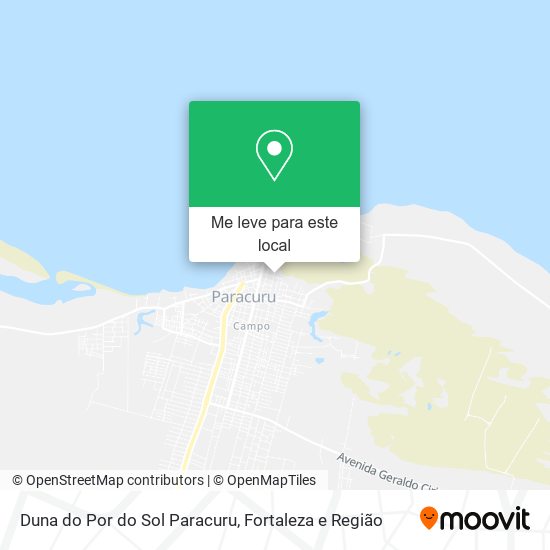 Duna do Por do Sol Paracuru mapa