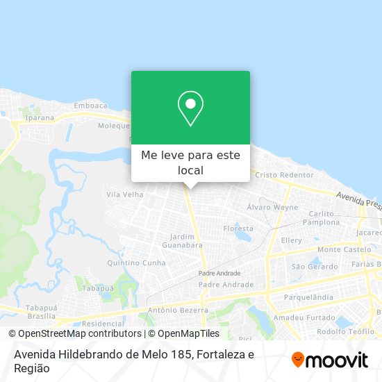 Avenida Hildebrando de Melo 185 mapa