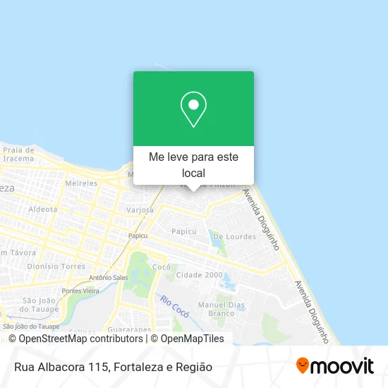 Rua Albacora 115 mapa