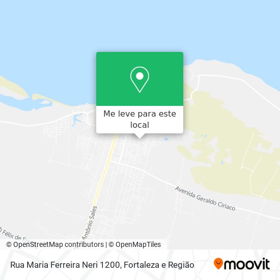 Rua Maria Ferreira Neri 1200 mapa