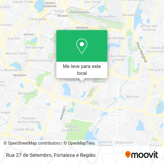 Rua 27 de Setembro mapa