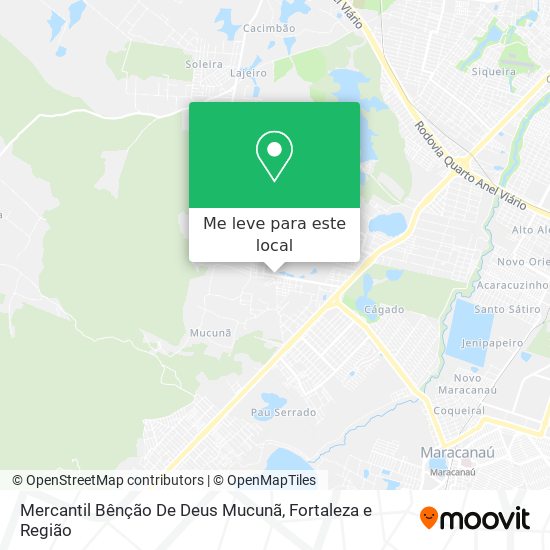 Mercantil Bênção De Deus Mucunã mapa