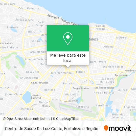 Centro de Saúde Dr. Luiz Costa mapa