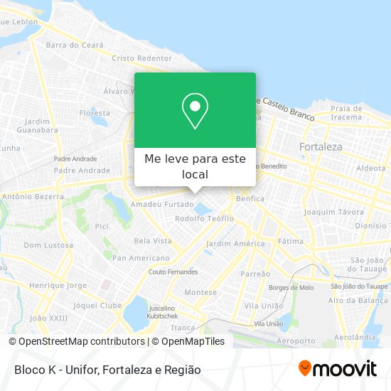 Bloco K - Unifor mapa