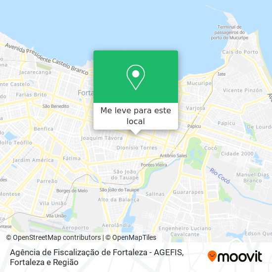 Agência de Fiscalização de Fortaleza - AGEFIS mapa
