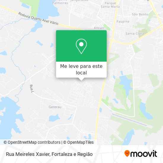 Rua Meireles Xavier mapa