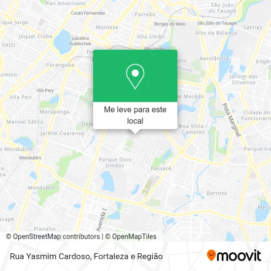 Rua Yasmim Cardoso mapa