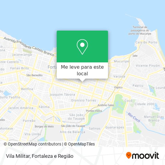 Vila Militar mapa