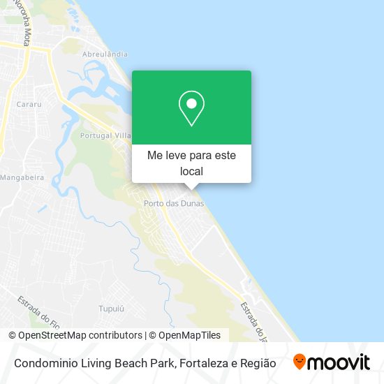 Condominio Living Beach Park mapa