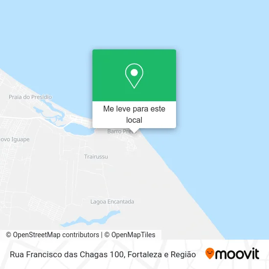 Rua Francisco das Chagas 100 mapa
