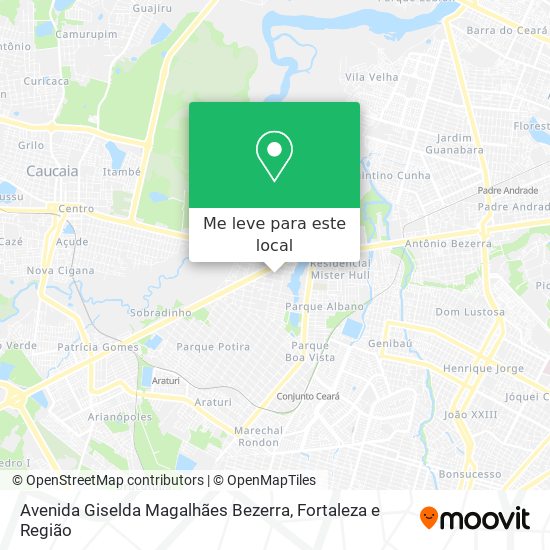 Avenida Giselda Magalhães Bezerra mapa