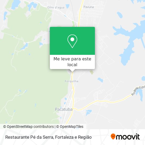 Restaurante Pé da Serra mapa
