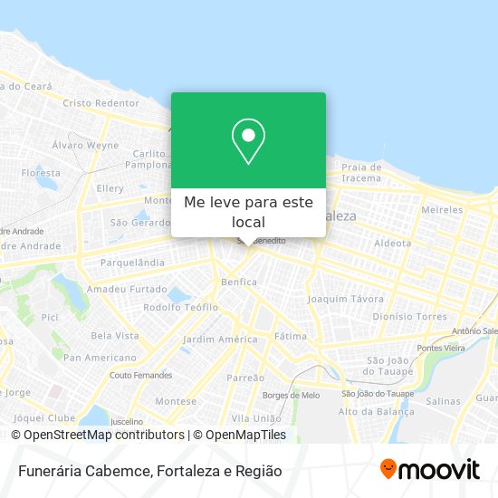 Funerária Cabemce mapa