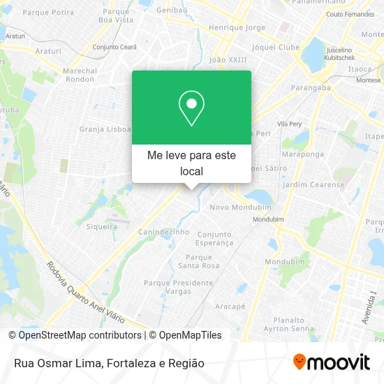 Rua Osmar Lima mapa