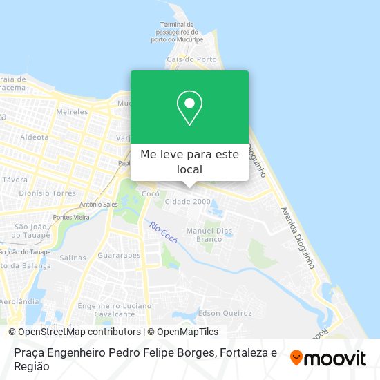 Praça Engenheiro Pedro Felipe Borges mapa