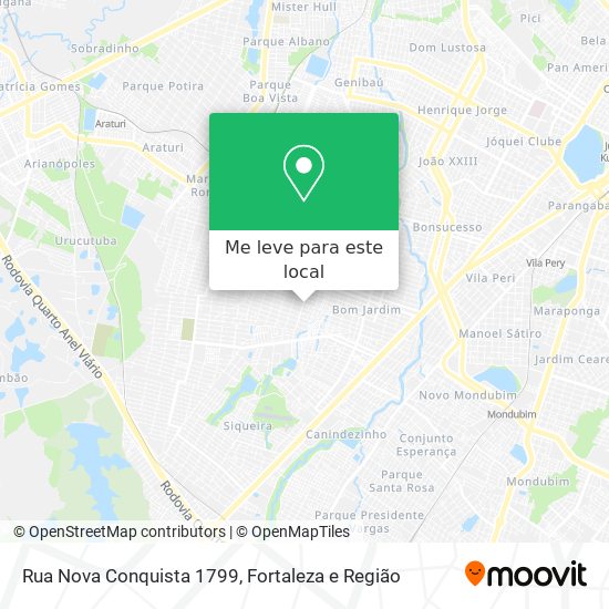 Rua Nova Conquista 1799 mapa