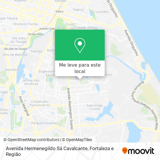 Avenida Hermenegildo Sá Cavalcante mapa