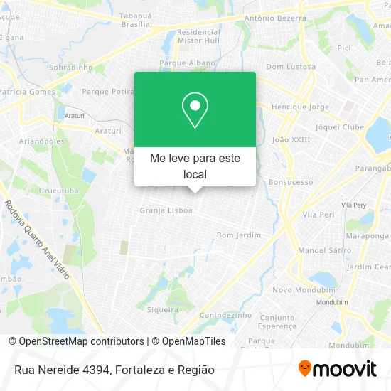 Rua Nereide 4394 mapa