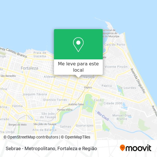 Sebrae - Metropolitano mapa