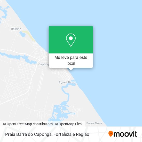 Praia Barra do Caponga mapa