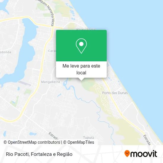 Rio Pacoti mapa
