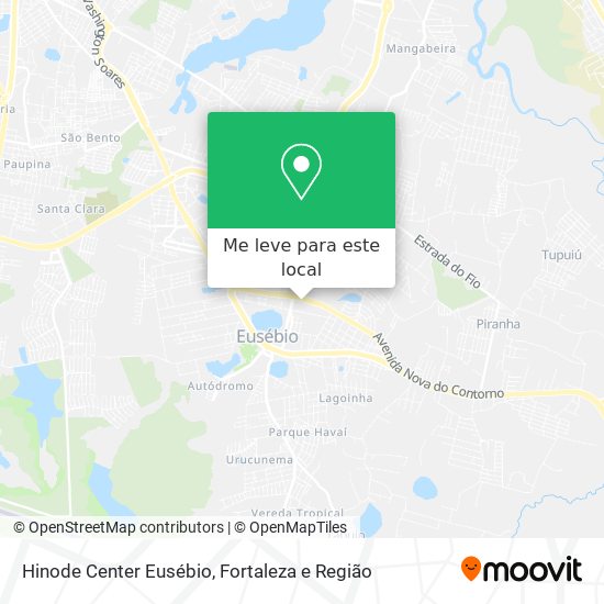 Hinode Center Eusébio mapa