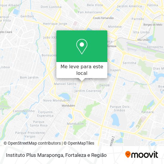 Instituto Plus Maraponga mapa