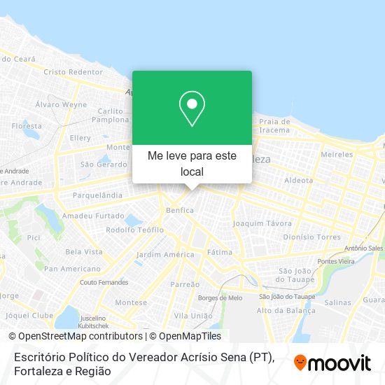 Escritório Político do Vereador Acrísio Sena (PT) mapa