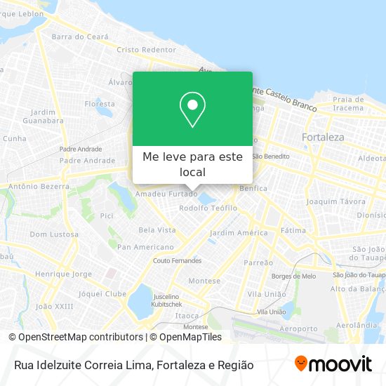 Rua Idelzuite Correia Lima mapa