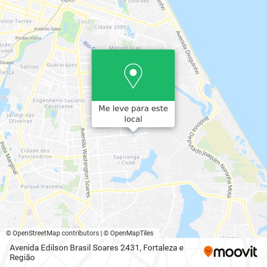Avenida Edilson Brasil Soares 2431 mapa