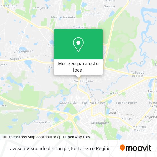 Travessa Visconde de Cauípe mapa