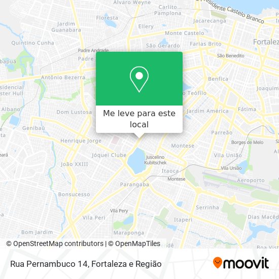 Rua Pernambuco 14 mapa
