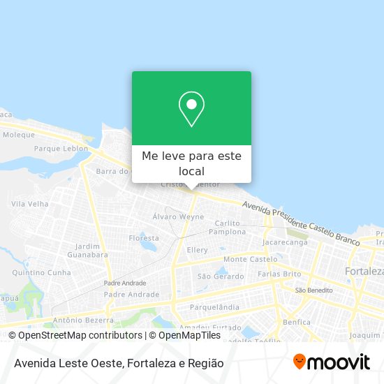 Avenida Leste Oeste mapa