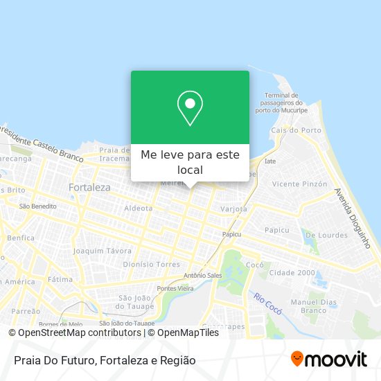 Praia Do Futuro mapa