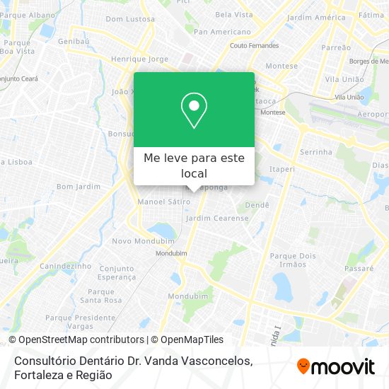 Consultório Dentário Dr. Vanda Vasconcelos mapa