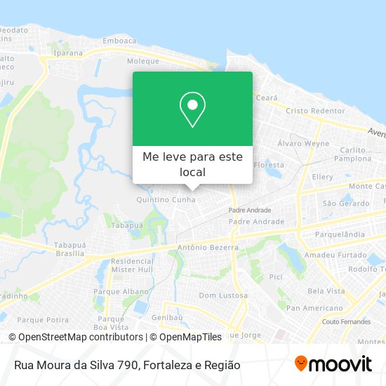 Rua Moura da Silva 790 mapa