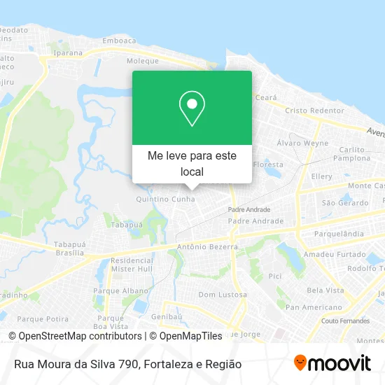 Rua Moura da Silva 790 mapa