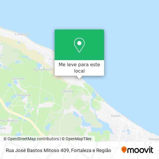 Rua José Bastos Mitoso 409 mapa