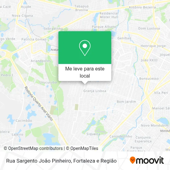 Rua Sargento João Pinheiro mapa