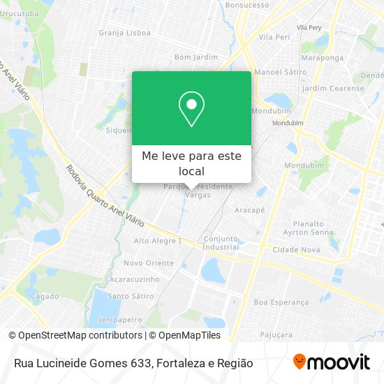 Rua Lucineide Gomes 633 mapa