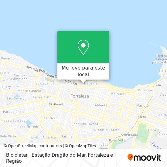 Bicicletar - Estação Dragão do Mar mapa